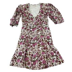 Chelsea 28 Cotton Floral Cottagecore Cotton Dress Women Size Small Button‎ Front